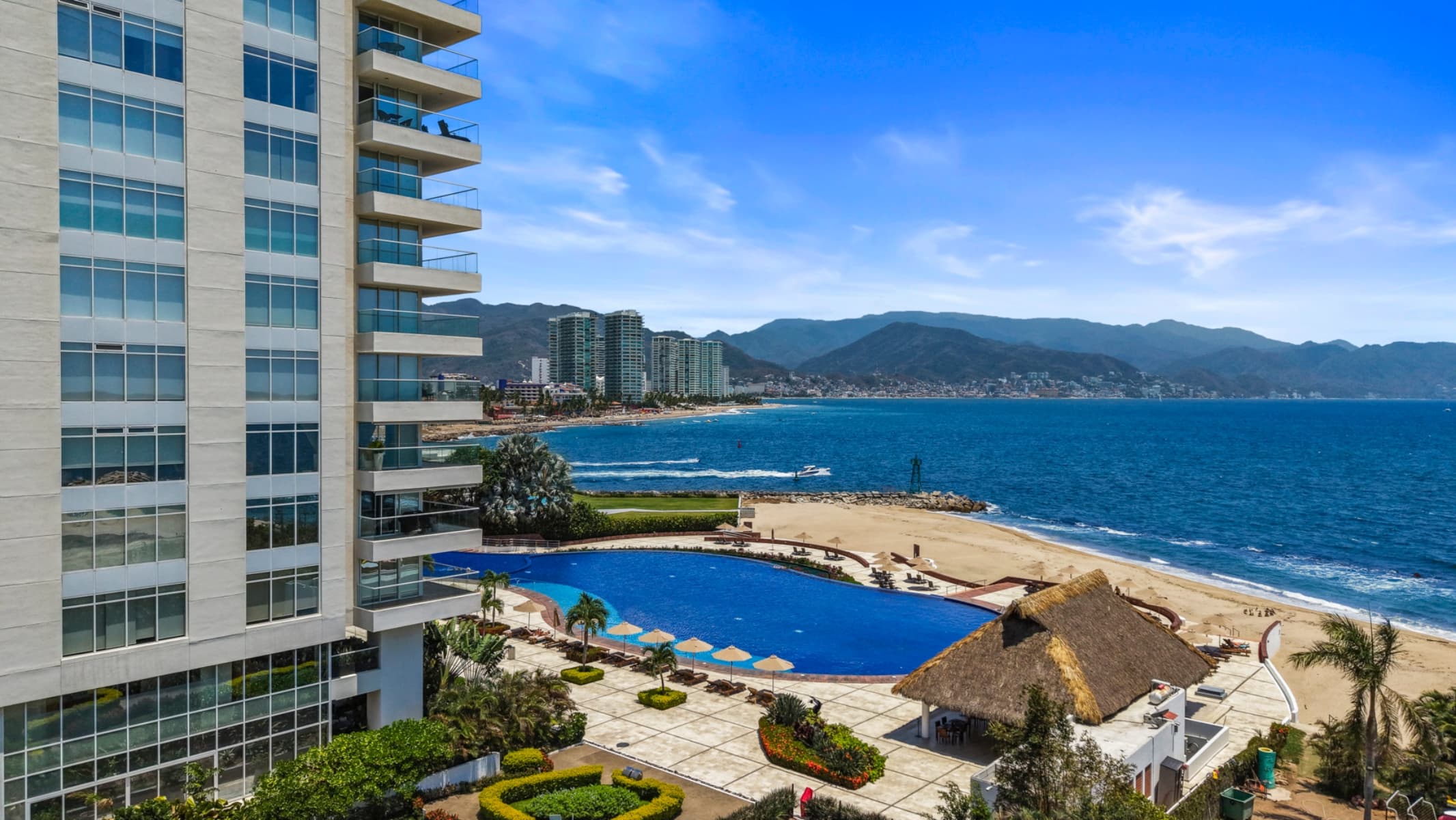 Tres Mares Garden Residence | 2-level beachfront condo, Marina Vallarta